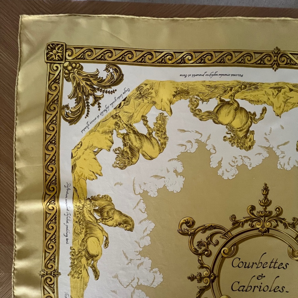 Hermes Vintage 90cm Scarf - Courbettes et Cabrioles - Picture 4 of 10